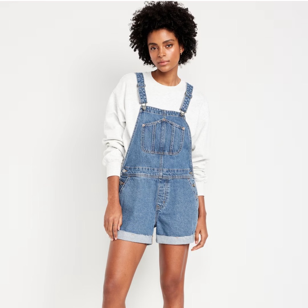 Old Navy Blue Denim Women's Overalls